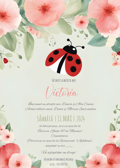Invitație digitală majorat Deluxe Black